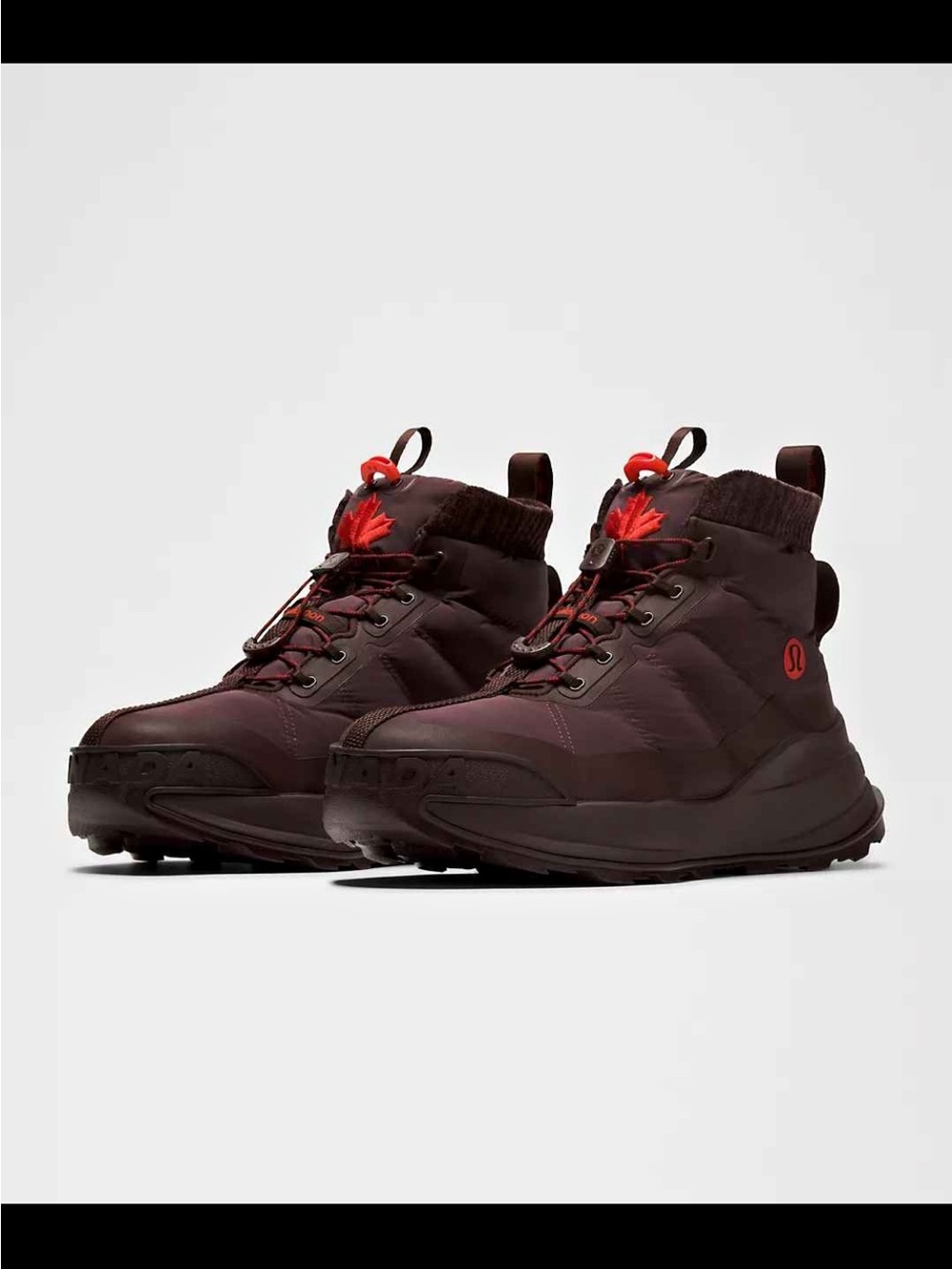 Brand new Lululemon women’s team Canada waterproof Winter boots- Dark Burgundy - Picture 8 of 8